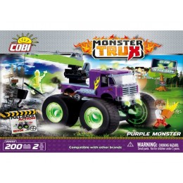 Монстр-трак Purple Monster, светящийся в темноте. COBI 20055.