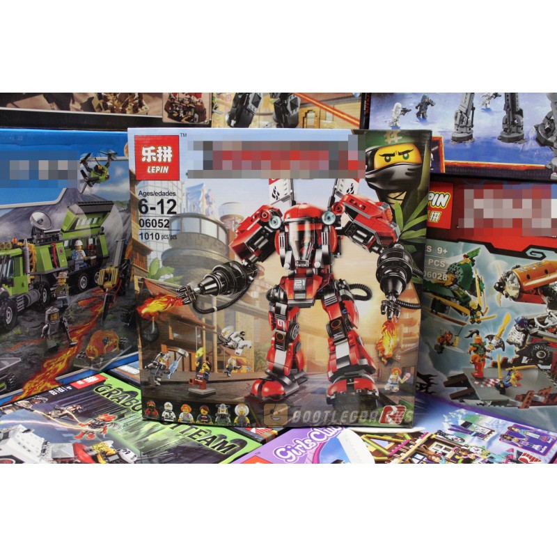 06052 Lepin Огненный робот Кая 06052 Lepin Огненный робот Кая