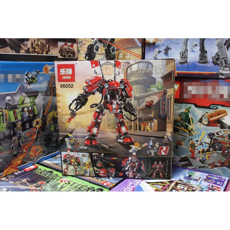 06052 Lepin Огненный робот Кая 06052 Lepin Огненный робот Кая