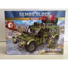 Фотообзор на 105531 Sembo Block Бронеавтомобиль Тигр с боевым модулем