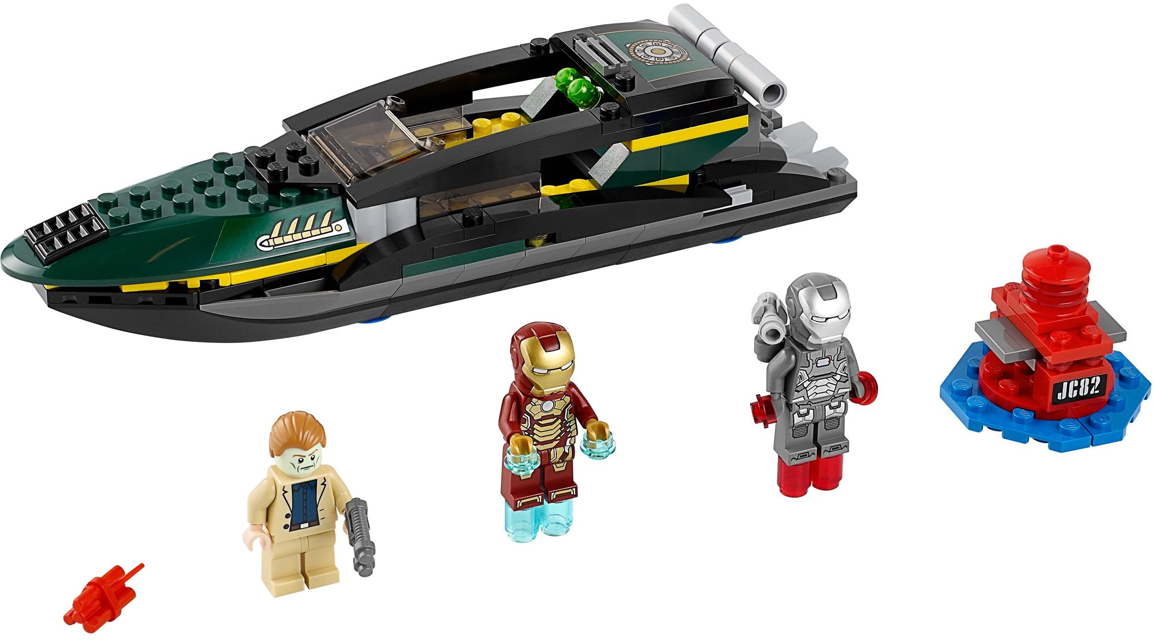 Lego iron man boat on sale