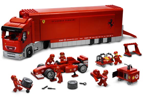 Scuderia Ferrari Truck 0 BOOTLEGBRICKS.RU