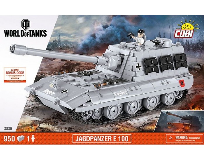 Конструктор Немецкий сверхтяжелый танк Jagdpanzer E100. COBI-3036 купить за  0₽ со скидкой в интернет-магазине BOOTLEGBRICKS.RU