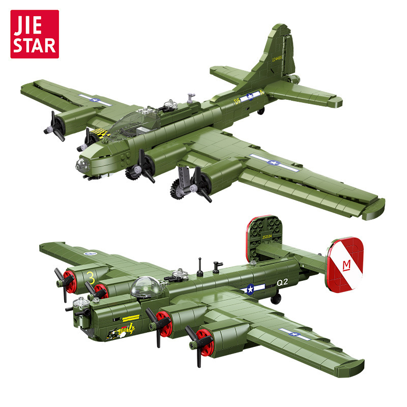 Конструктор 61054 JIE STAR B-24 Liberator американский тяжелый