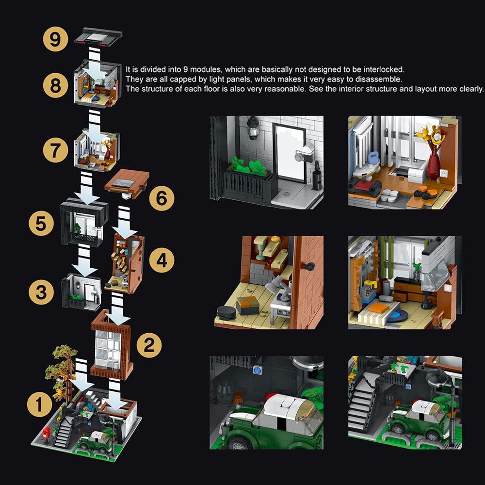 Конструктор 10205 MORK Вилла в современном корейском стиле |  Bootlegbricks.ru