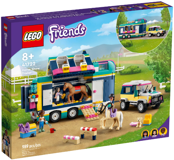 Конструктор LEGO Friends «Трейлер конного шоу» объединил 2 популярные темы