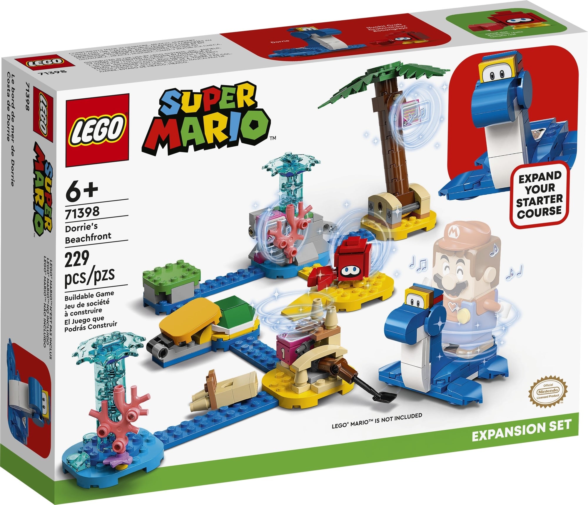 71398 LEGO Super Mario «Пляжный участок Дорри»