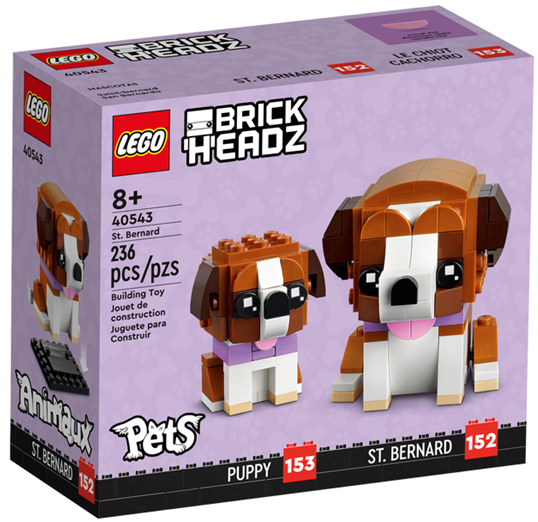 40543 LEGO BrickHeadz «Домашние животные – Сенбернар»