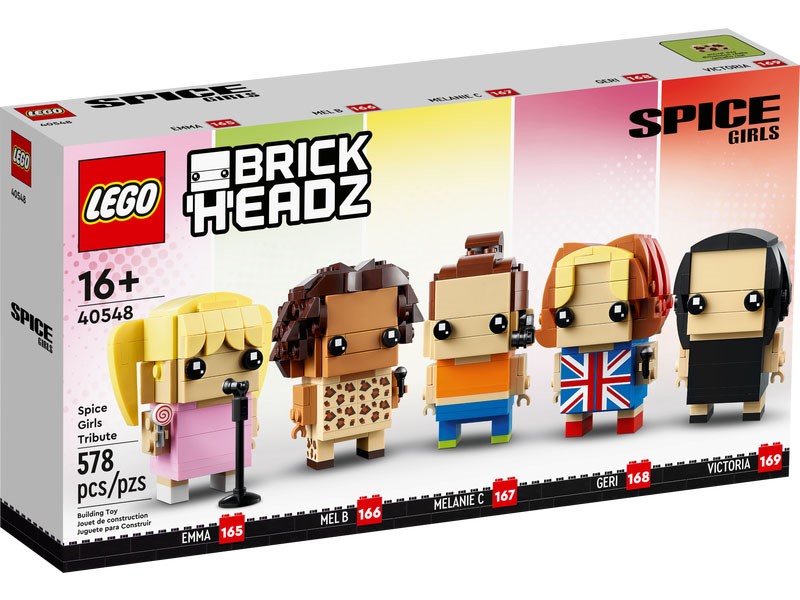 Выходит первый набор LEGO BrickHeadz «Дань уважения Spice Girls», основанный на реальных людях