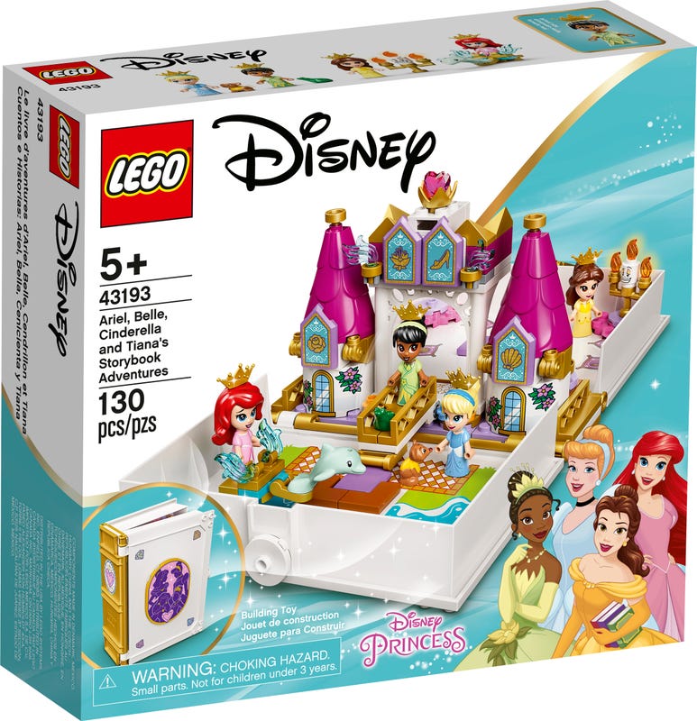 43193 LEGO Disney «Сказочные приключения Ариэль, Белль, Золушки и Тианы»