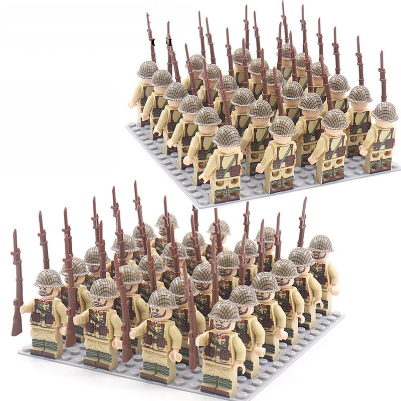 DZ-178 TBS Toys Японские солдаты: 24 минифигурки, 24 винтовки, 1